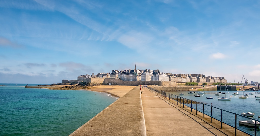 St Malo city viewed from the sea, St Malo City Guide