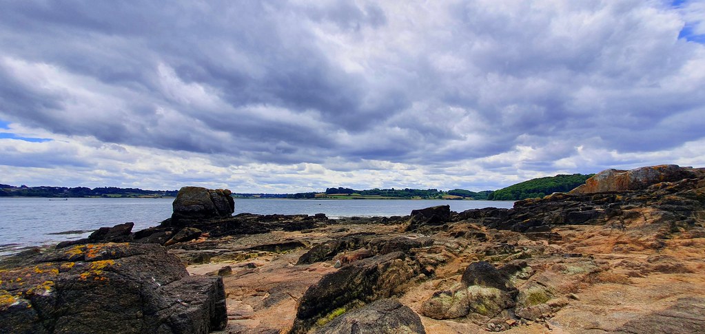 GR34 Coastal Path from St Malo Photo taken from the rocks looking over the water